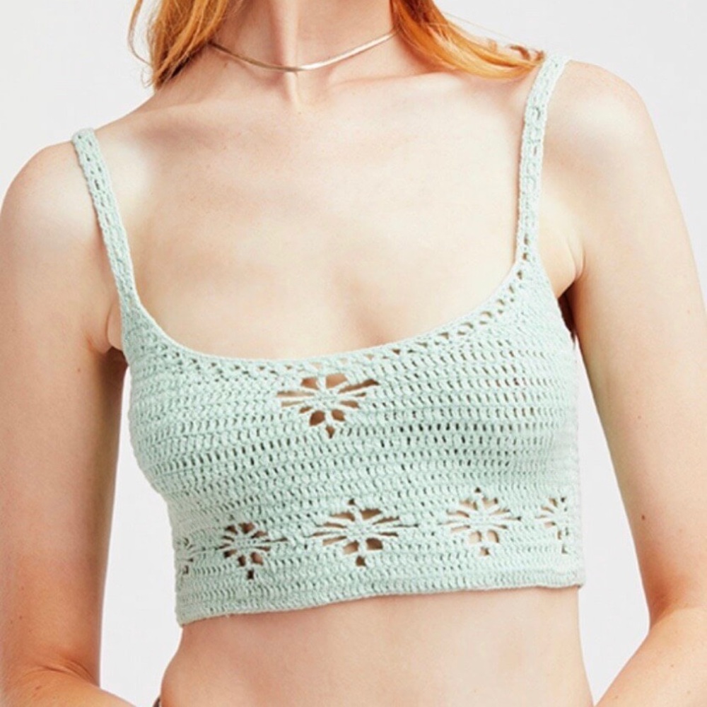 free people Berlinette Crochet Cami Crop